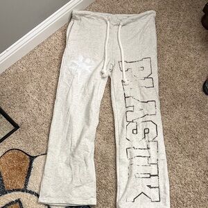 Gray Graphic Sweatpants from Plastik